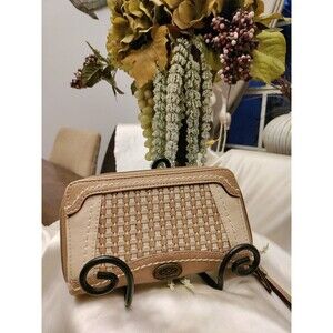 BOC Clutch Wallet - Color: Bone Multi Tweed, RFID Identity Scan Shield-MSRP $40